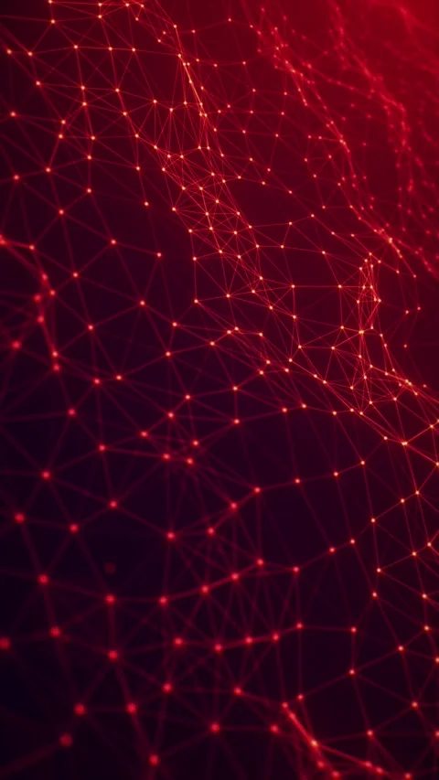 Red energy network background Stock Footage 315603484