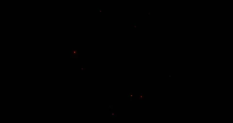 Red energy spin effect on black background Stock Footage 317886217