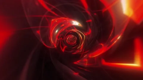 Red Energy Tunnel VJ Loop Stock Footage 329973368
