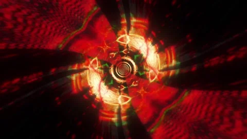 Red Energy Tunnel VJ Loop Stock Footage 329975060