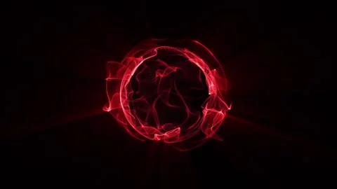 Red Energy Wave 動画素材 332453225
