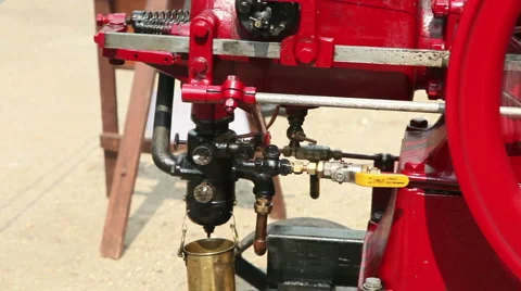 Red engine 03 Stock Footage 3253198