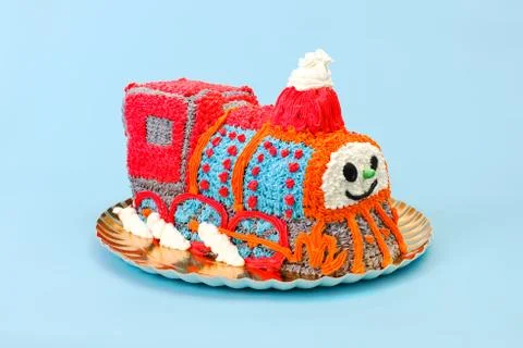 Red engine cake Stock Photos