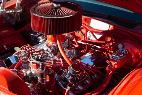 Red engine Stock Photos