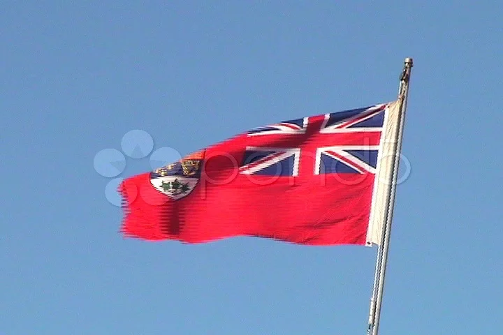 teknisk Ægte Beskatning Red Ensign (Former Flag of Canada) | Stock Video | Pond5