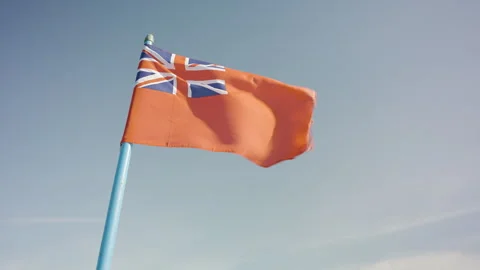 Red Ensign-Red Duster Flag On Fishing Boat Mast Stock-Footage 255685435