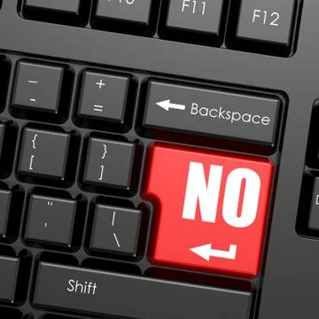 Red enter button on computer keyboard, no word Stock Illustration