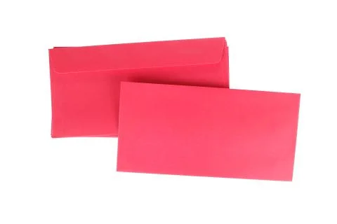 Red envelope isolated on white background for gift chinese new year Stock-Fotos