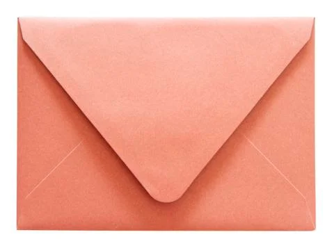 Red envelope isolated on white background Stock Photos