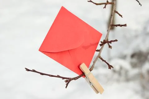 Red envelope Foto stock