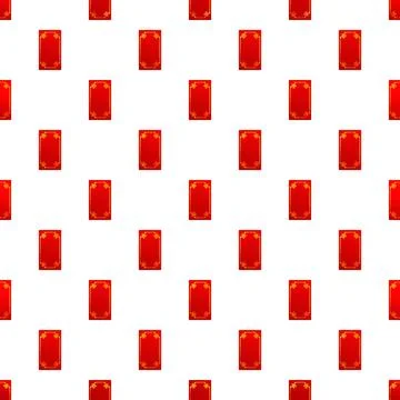 Red envelopes pattern bringing luck for chinese new year Stock Illustration