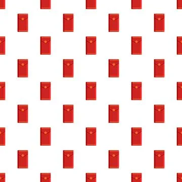 Red envelopes pattern symbolizing chinese new year luck Stock Illustration