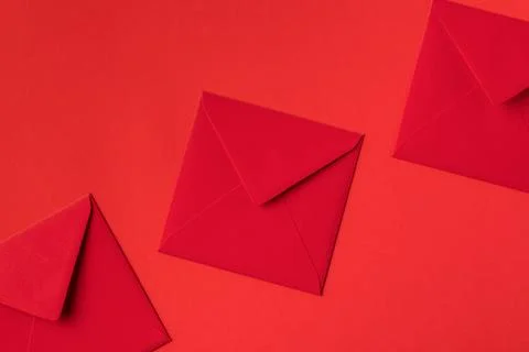 Red envelopes Stock Photos