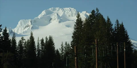 Red Epic - Mt.Hood Oregon volcano ski resort 2 Stock-Footage 38640109