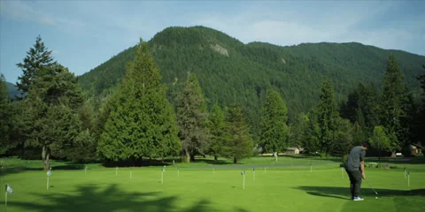 Red Epic - Oregon Golf at putting green Stock-Footage 38638109