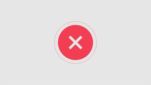 Red error alert animation video Stock Footage 330432491