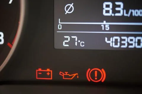 Red error car icons Stock Photos