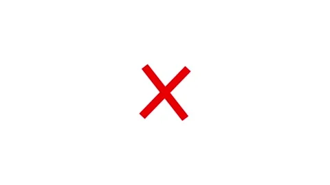 Red  Error Icon Animation Stock Footage 343382013