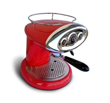 Red Espresso coffee machine Stock Photos