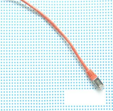 Red ethernet cable 스톡 사진