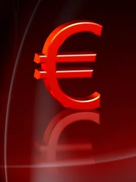Red euro Stock Illustration