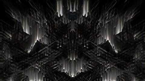 Red Evil Pixel Sorted Stage Symmetry Glitched Motion Background Video Art VJ Stock Footage 147739429