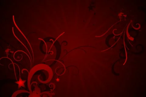 Red Evolution Flourish Background 01 Stock Footage