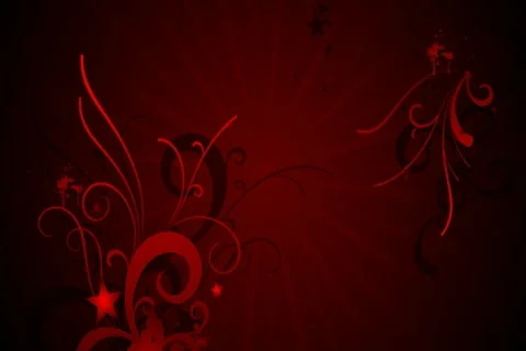 Red Evolution Flourish Background 01 Widescreen Stock Footage 10870857