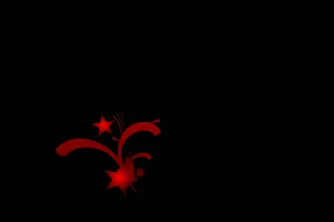 Red Evolution Flourish Motion Design Element Stock Footage 10870790
