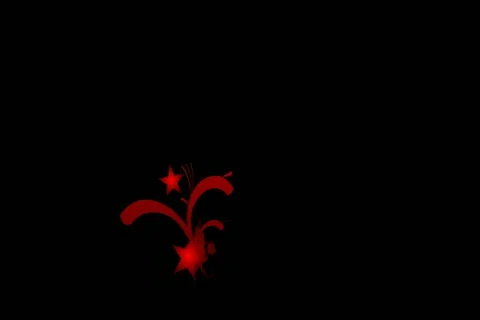 Red Evolution Flourish Motion Design Element 02 Widescreen Stock Footage 10870861
