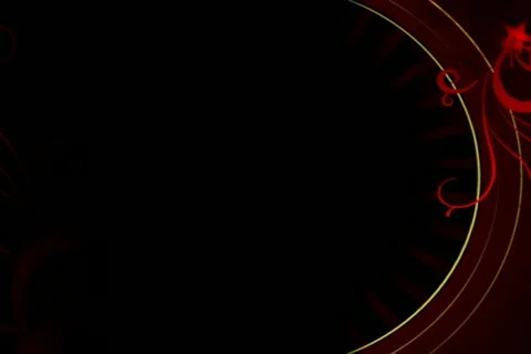 Red Evolution Flourish Overlay 02 Stock Footage 10870792