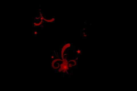 Red Evolution Flourish Wipe Stock Footage 10870793