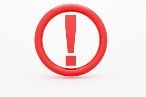 Red exclamation mark Stockillustratie