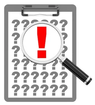 The red exclamation mark Stock Illustration