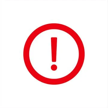 Red Exclamation Mark Stock Illustration