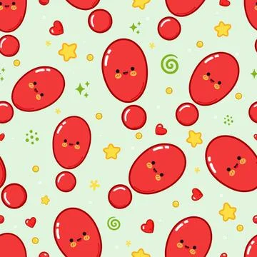Red exclamation mark seamless pattern design Stock Illustration
