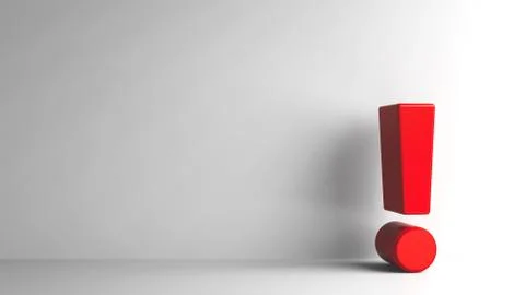 Red Exclamation point Stock Illustration