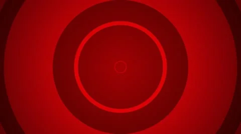 Red Expanding Target Rings Loop Stock Footage 22419145