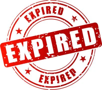 Red expired stamp Stock Illustration