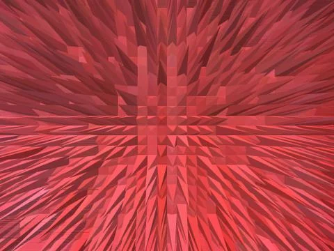 Red explosion Stock Illustration