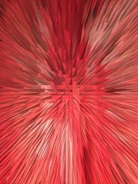 Red explosion Stock Illustration