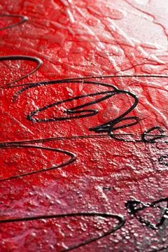 Red expressive abstract background Stock Illustration