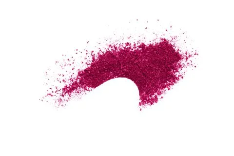 Red eye shadow isolated on white background. Stock Photos