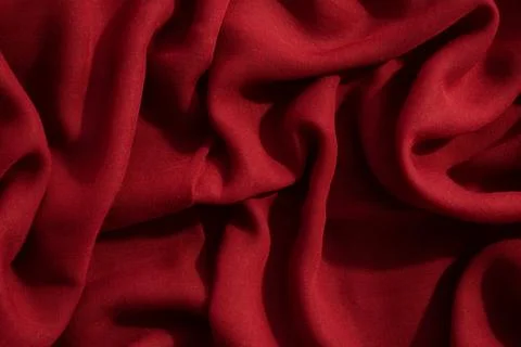 Red Fabric Background Texture Foto stock