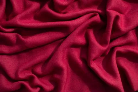Red Fabric Background Texture Foto stock