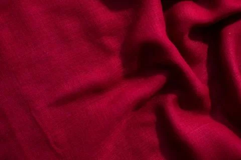 Red Fabric Background Texture Foto stock