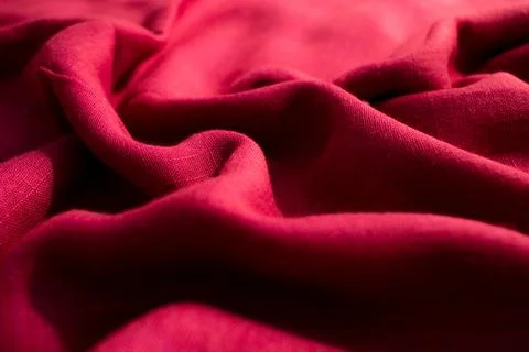 Red Fabric Background Texture Stockfoto's