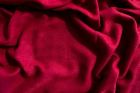 Red Fabric Background Texture 写真素材