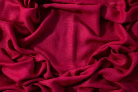 Red Fabric Background Texture 스톡 사진