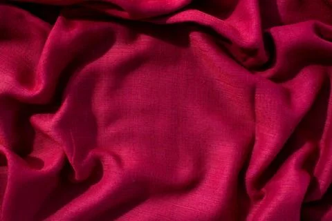 Red Fabric Background Texture Foto stock